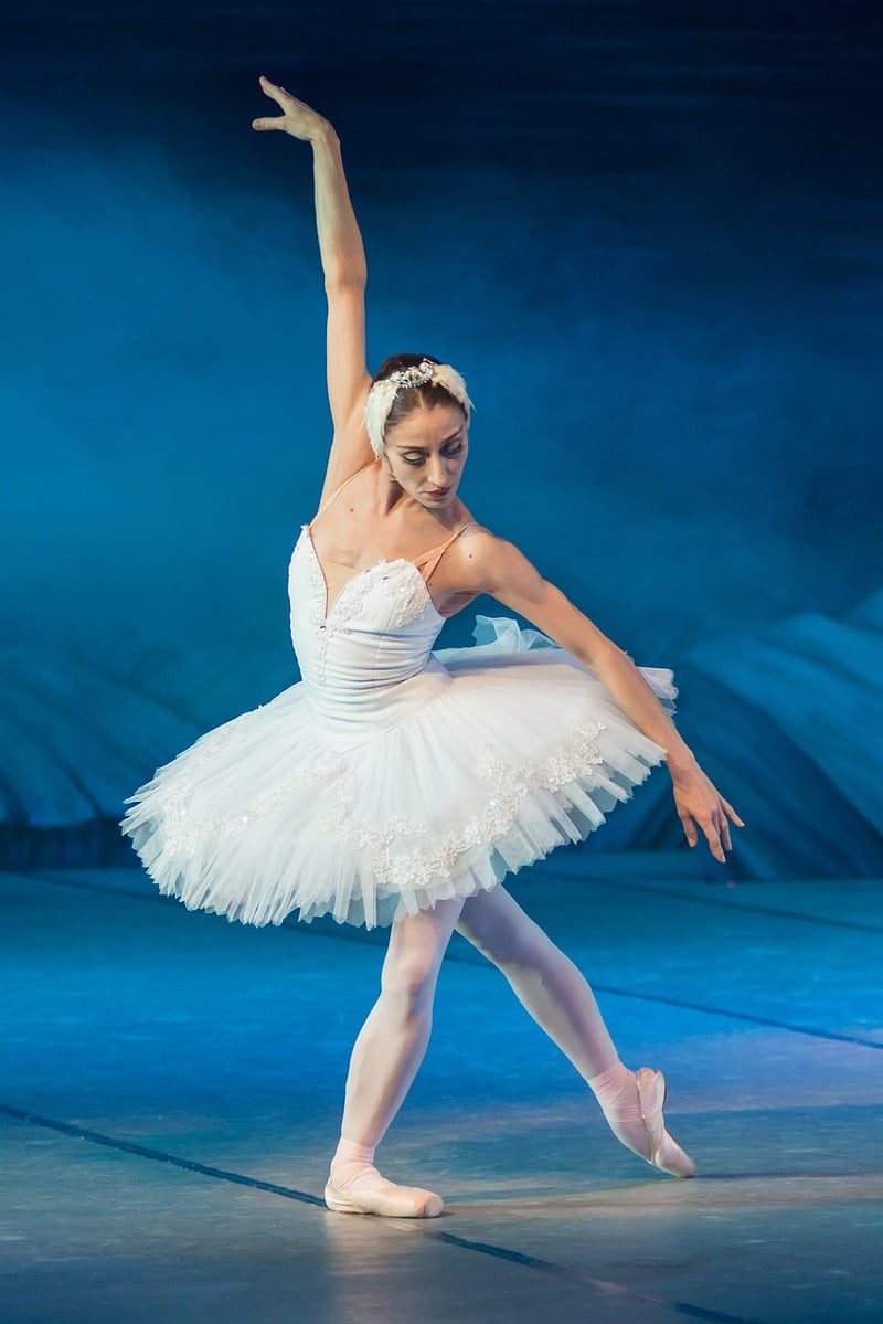Dancer practicing expressive movement